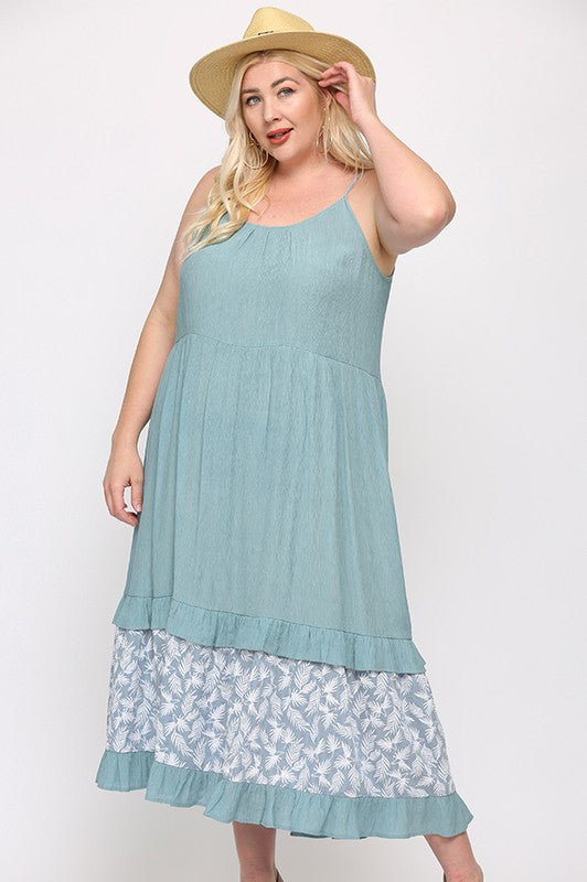 Light Blue - Plus Size Maxi Dress For ...